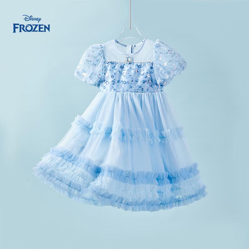 Disney Elsa Girls  Sequin Princess Dress 140