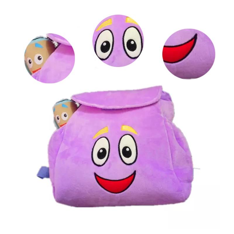 Нейлоновий рюкзак Дора-мандрівниця з плюшевою лялькою-картою - ідеальний різдвяний подарунок для дітей!