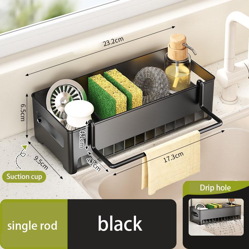 Household Storage Rack Rag Kitchen Drain Sink Sponge Shelf Faucet Dishwasher Sink Multi-function Storage Tool