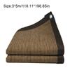 1PC Heavy-Duty Heatproof Shade Net Coffee Colored Sunshade Net Gardens and Patios High-Temperature Resistant Sun Protection Mesh
