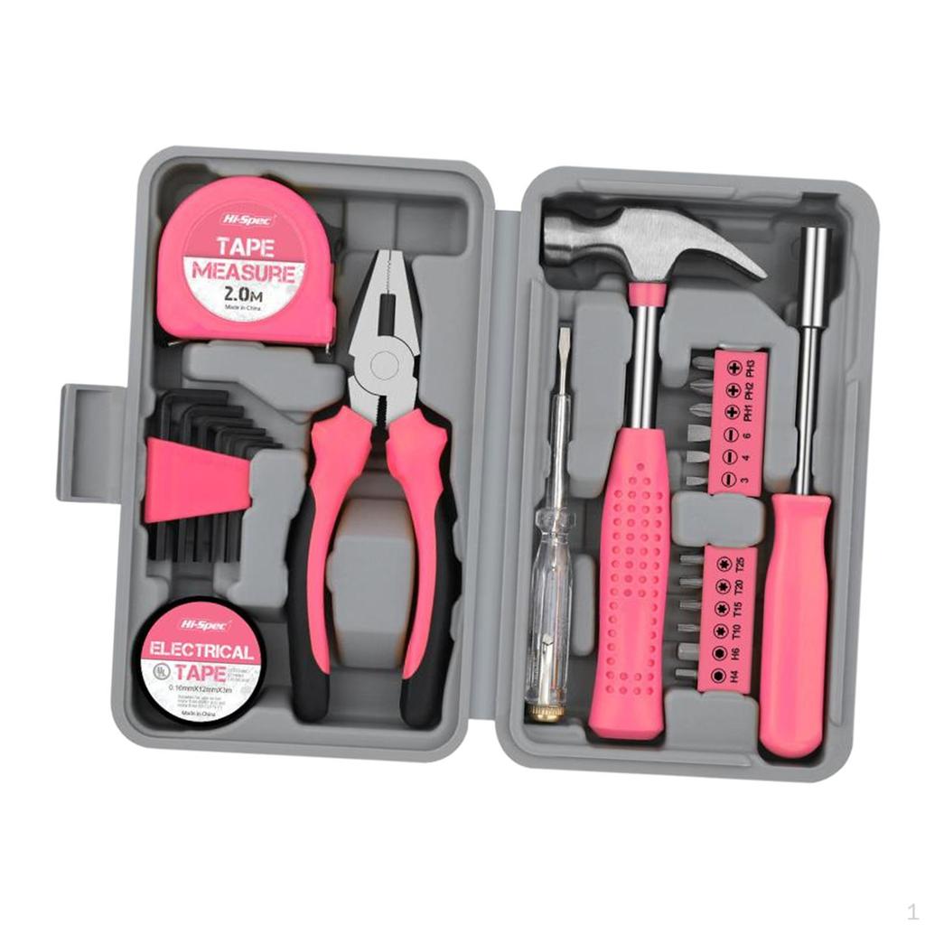 24 Pieces Household Tool Kit for Home Office Garage Repair DIY Hand Tools