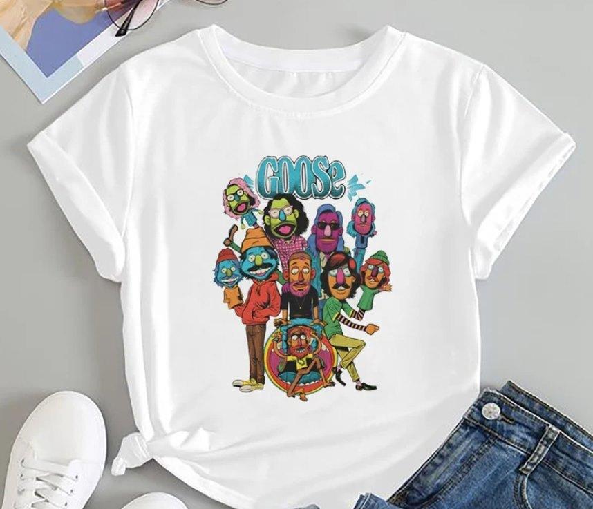 Graphic Goose Band Chibi T-shirt Goose The Band Shirt Goose Band Fan Gift M