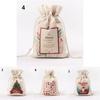 Luxurious Canvas Christmas Gift Bag With Timeless Classic Design Perfect For Holidays