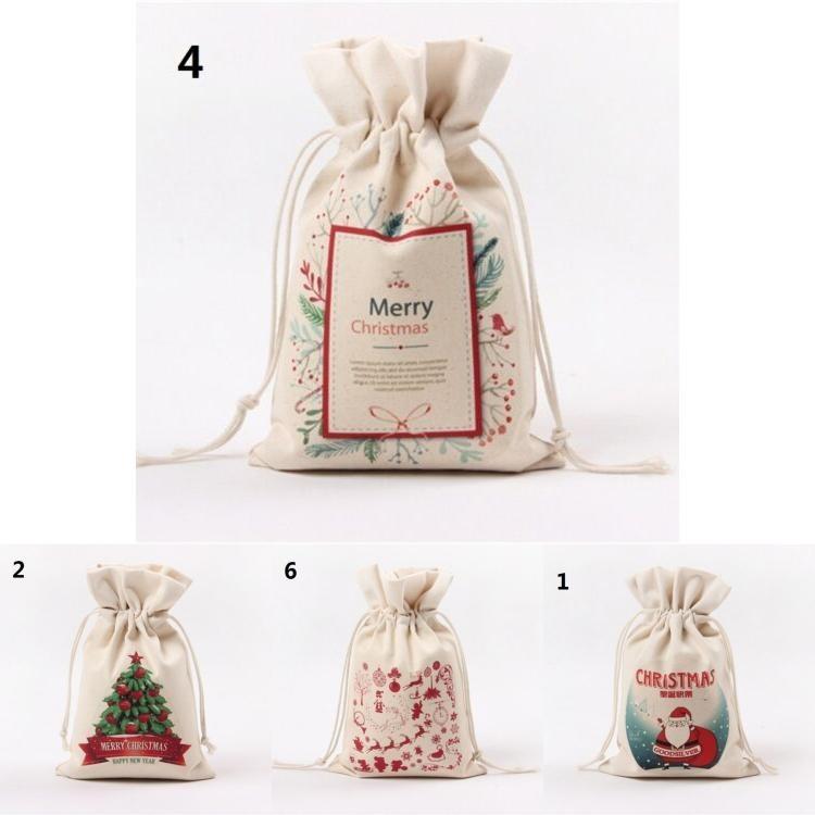 Luxurious Canvas Christmas Gift Bag With Timeless Classic Design Perfect For Holidays