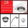 304 Lavabo Sottopiano Rotondo Nano Isola Bancone Bar Piccolo Singolo Lavello Cucina Lavello Acciaio Inox Lavabo Lavaggio Verdure