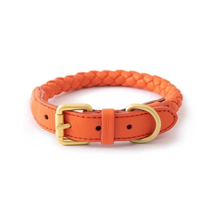 Hot Price High Quality Personalized Waterproof Soft PU Leather Dog Collar And Leash Set For Dogs Walking