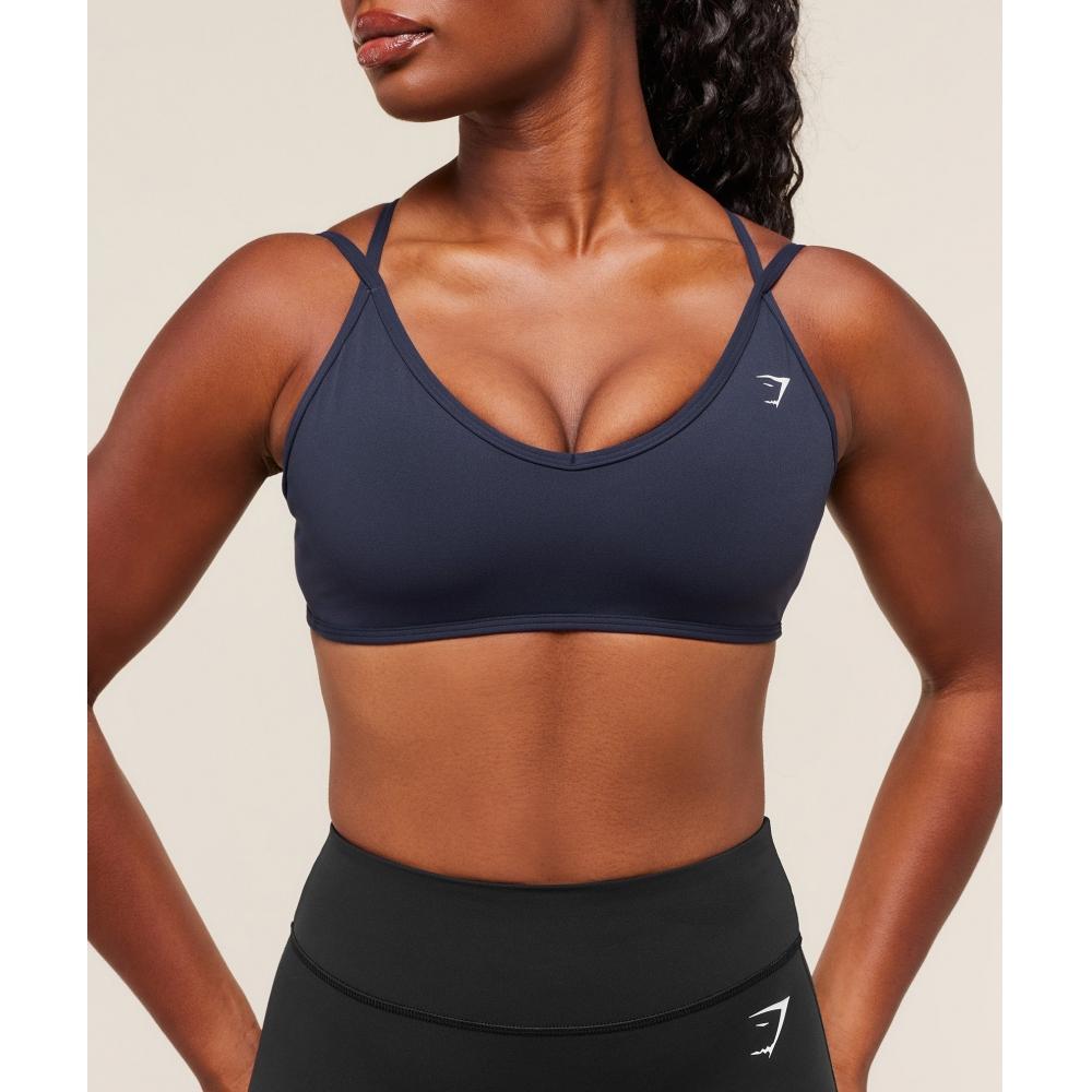 Gymshark Back Gains Sports Bra Heavy Blue B8a5u Uctn