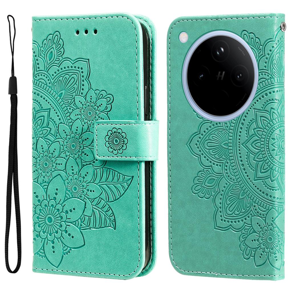 For Oppo Find X8 5G Case Floral Pattern PU Leather Wallet Stand Phone Cover