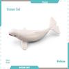 Marine Animal Model Set: Shark, Turtle, Dolphin, Whale, Penguin, Crab, and Seabed Creatures