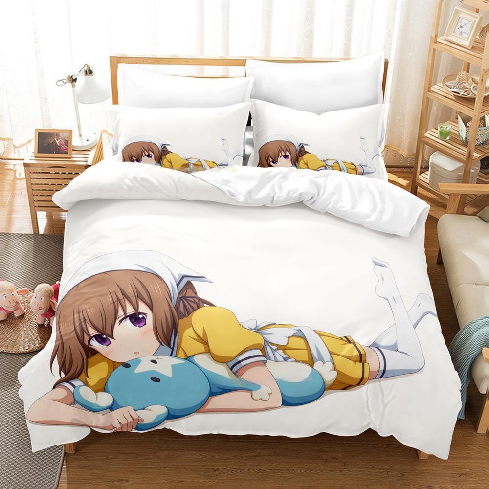 Kawaii Grils Blend S Bedding Set Single Twin Full Queen King Size Bed Set Adult Kid Bedroom Duvet Cover Sets Anime Bed Sheet Set