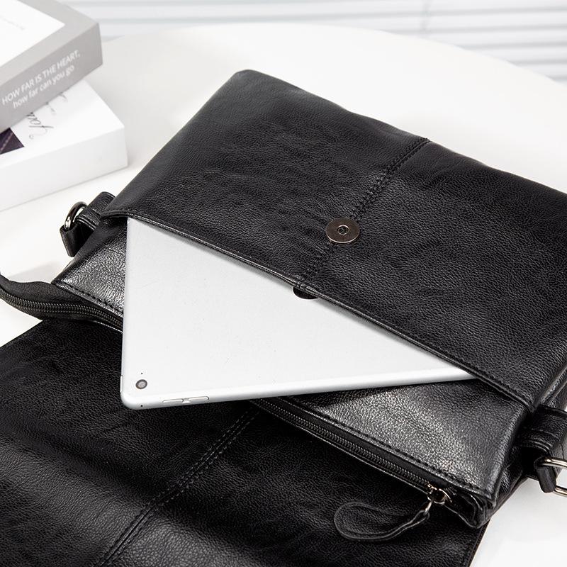 Men's Trendy Single Shoulder Bag: Ultra-Thin, Large Capacity, Fashionable Crossbody for Casual Use