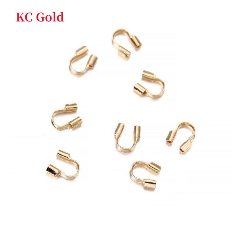 100pcs 4.5x4mm Wire Protectors Wire Guard Guardian Protectors Loops U Shape Accessories Clasps Connector for Jewelry Making