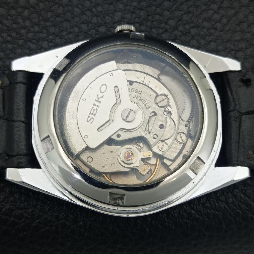 VINTAGE REFURBISHED SEIKO 5 AUTOMATIC 6309A JAPAN MENS WHITE WATCH a442506-1