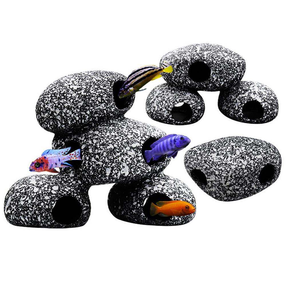 Reptile Cave Aquarium Stone Cave Aquarium Cave Rock Fish Tank Shrimp Cichlid Hideaway Breeding Decor Stones Tank Decoration