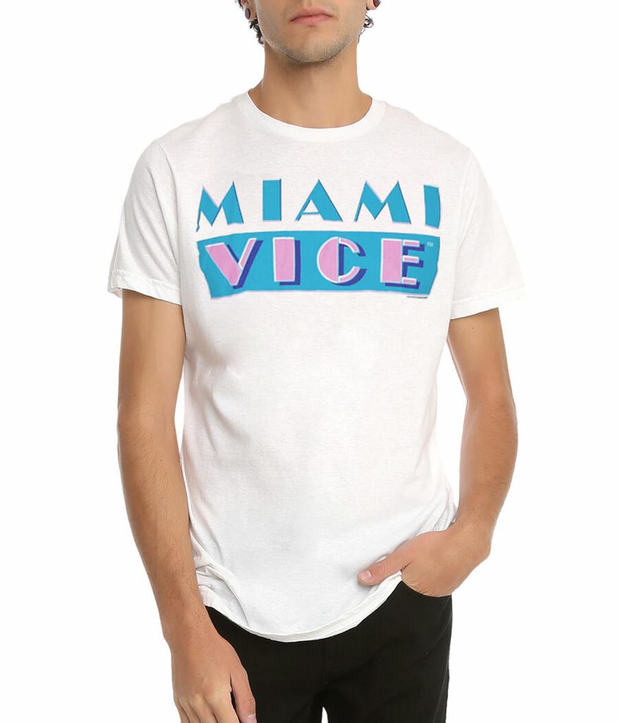 Maglietta con Logo Classico di Miami Vice