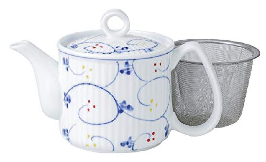 

Small pot with dotted arabesque pattern [8.9 x 10.3cm]