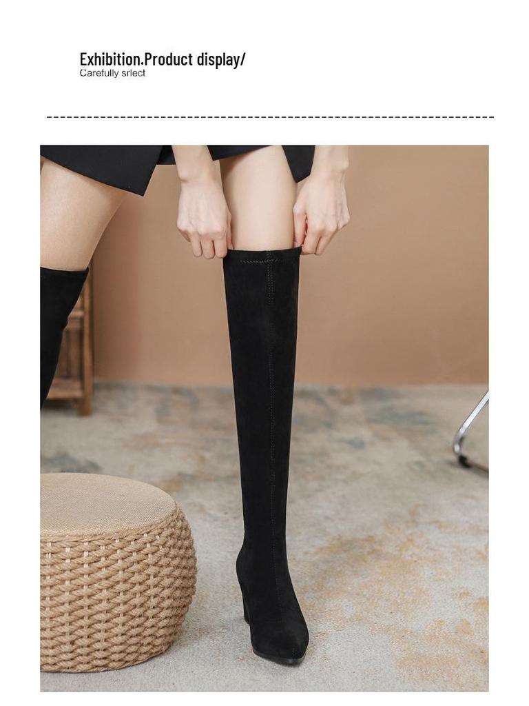 Moteriški zomšiniai aukštakulniai aukštakulniai aukštakulniai aukštakulniai, vidutinio pakulno, ploni, ploni Velvet