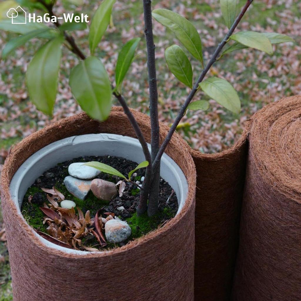 Breathable Plant Pot Cover Frost Protection Wrap for Garden Potted Plants Tree Roots Tomatoes Winter Cold Weather Insulation Pad