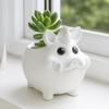 Flowerpot Mould Silicone Wild Boar Planter Mold for Making Resin Jewelry Decorative Planter Multiple Crafting Materials