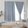 For Panels Autohesion 2 Curtains Windows For Bedroom Girls Kids Baby Window Curtain Double Layer Star Cut Out Living Room Decor Wall Home