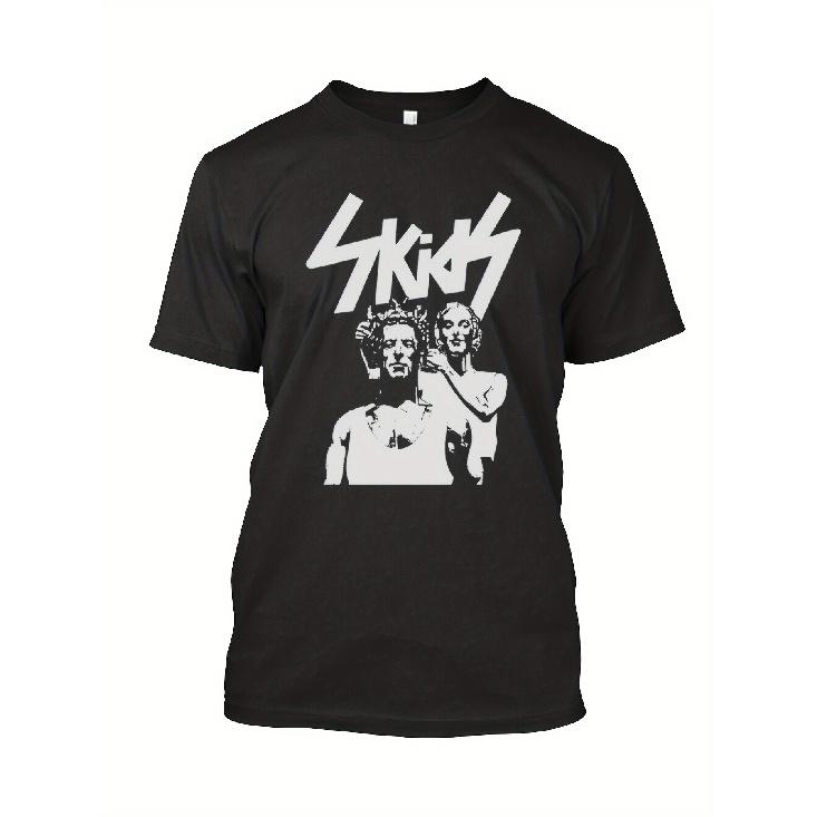 The Skids Days In Europa Big Country for Man Woman Graphic T-Shirt - Bold SKIDS Lettering & Music Band Design, Unisex Casual Round Neck Tee for Men &