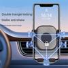Universal Car Mobile Phone Holder Air Outlet 360-degree Rotating Hook-type Mechanical Arm Phone Stand Bracket Car Accessoies