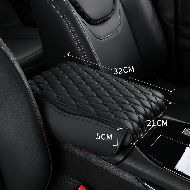 Universal Car Armrest Mat With Storage Bag Center Console Auto Armrests Storage Box Cover Pad Arm Rest Protection Cushion