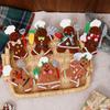 Gingerbread Ornament Decorative Gingerbread Man Christmas Pendant Christmas Tree Decoration Ornamental For Holiday Party Indoor
