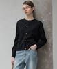 Siyazu Sikn2139 Tweed Knit Cardigan_Black