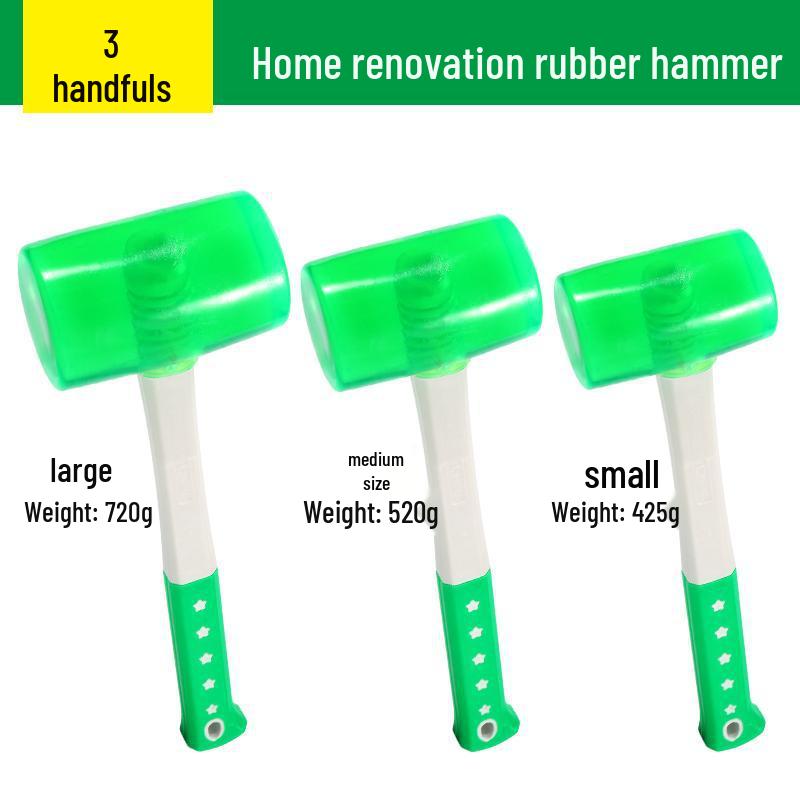 Odorless Transparent Rubber Hammer for Tile Installation and Leveling