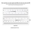 Transparent Nail Measurement Ruler with Zircon Drill Size Guide