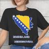Bosnia and Herzegovina Flag Merch Unisex T Shirts Cotton Tee Graphic Print Tshirt Clothing