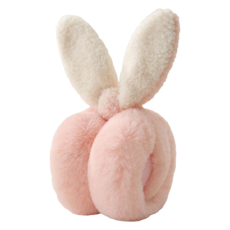 Adult Teens Foldable Animal Ear Shape Plush Ear Warmer Winter Windproof Earmuff