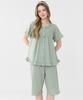 Meipeullawo Classic Mint Short Sleeve Pure Cotton Women'S Plus Size Pajama Set