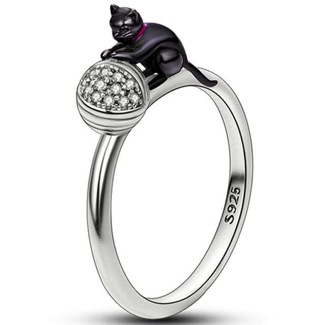 Size 6 -9 Inch Authentic 925 Silver Women Stackable Ring Girl 'S Luxury Wedding Finger Rings