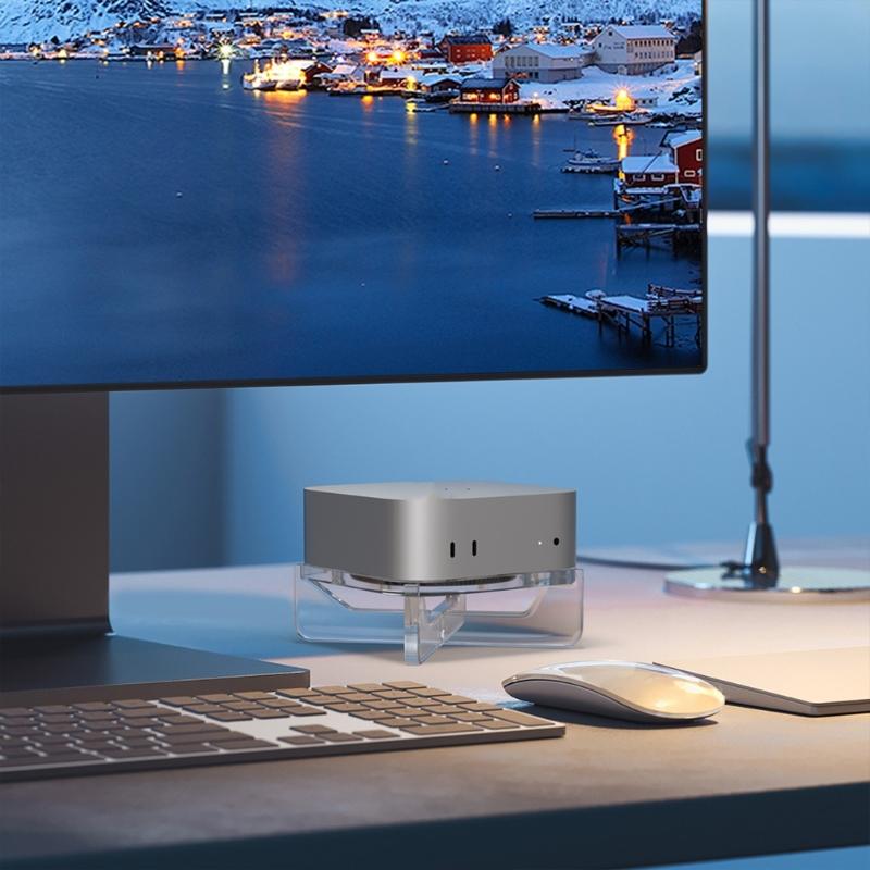 Desktop Stand for Mini Heat Dissipation Acrylic Mount Dock Cooling Holder Accessories