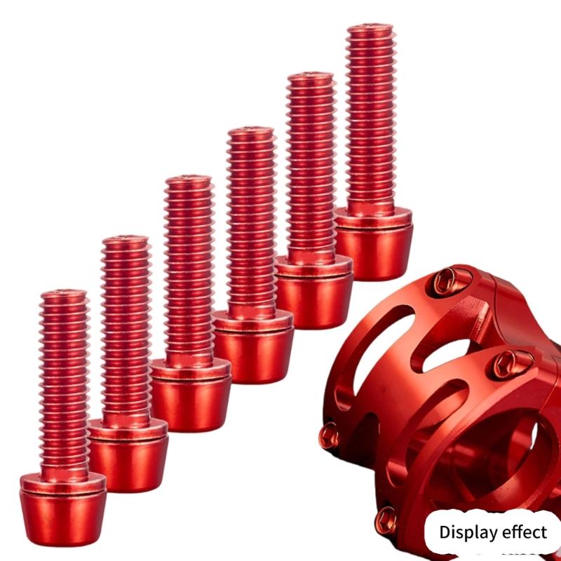 6pack Bike Brake Calipers Bolts Stainless Steel Screw Calipers Screws Retainers for Accessory Mounting