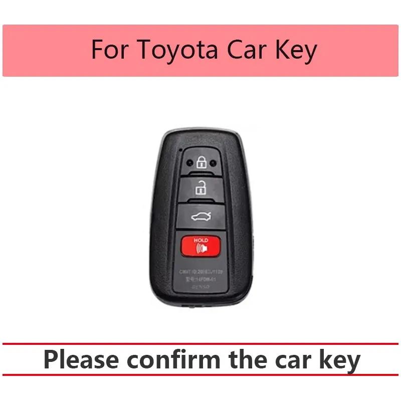 Car Remote Key Case Cover Shell Fob for Toyota Camry CHR Corolla RAV4 Avalon Cruiser Land Prado Prius 2017 - 4 Buttons TPU