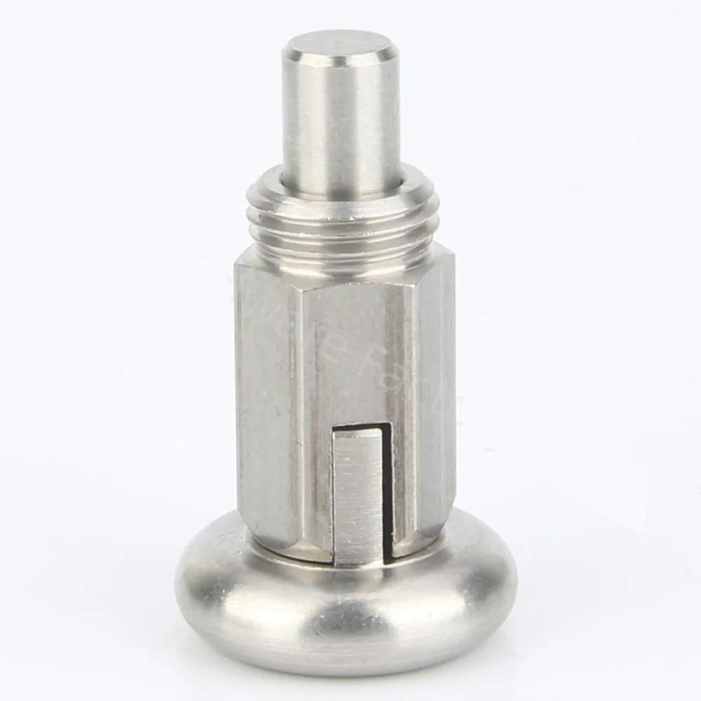 Zinc-Plated All Steel Self-locking/Return Type Index Bolt Spring Plungers Indexing Locating Pins Without Nut