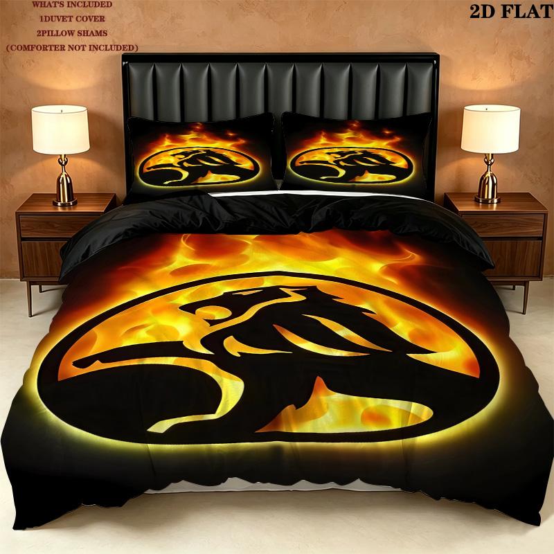 Holden Pattern Bedding Quilt Set Quilt Cover Pillowcase Home Birthday Gift(1 * duvet cover + 2 * pillowcase, without core)