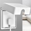 Self Adhesive Socket Cover for 86 Type Outlets White ABS Safety Protector Against Dust and Water