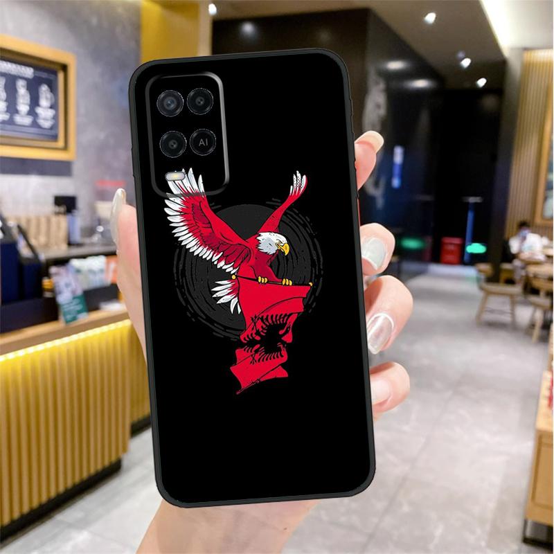 Albania Albanians Flag Case For Oppo A74 A54 A94 A78 A98 A18 A60 A80 A40 A38 A58 A96 A76 A16 A15 A17 A57 A77 A5 Pro