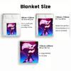 Anime thin Flannel Blanket for Bedrooms,Living Rooms,Sofas Blankets,Offices,Lunch Breaks,Picnics,blankets fluffy