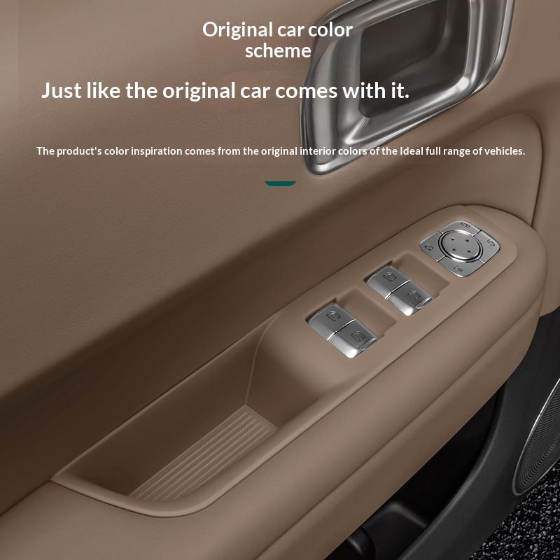 For Li Xiang L6/L7/L8/L9 2025 Car Door Handle Pad Storage Slot Mat Silicone Interior Upgrade