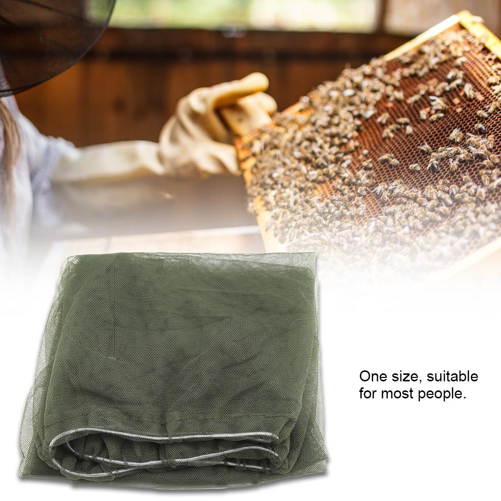 Mosquito Head Net Hat Anti Sun Bucket Hat with Hidden Net Mesh Protection from Bee Green