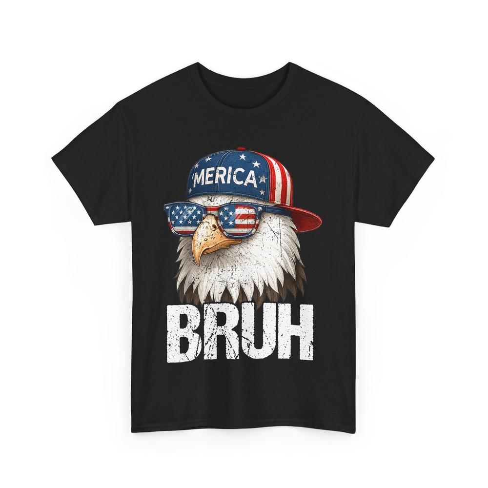 4th of July Bruh Eagle American Fourth of July Patriotic T-Shirt