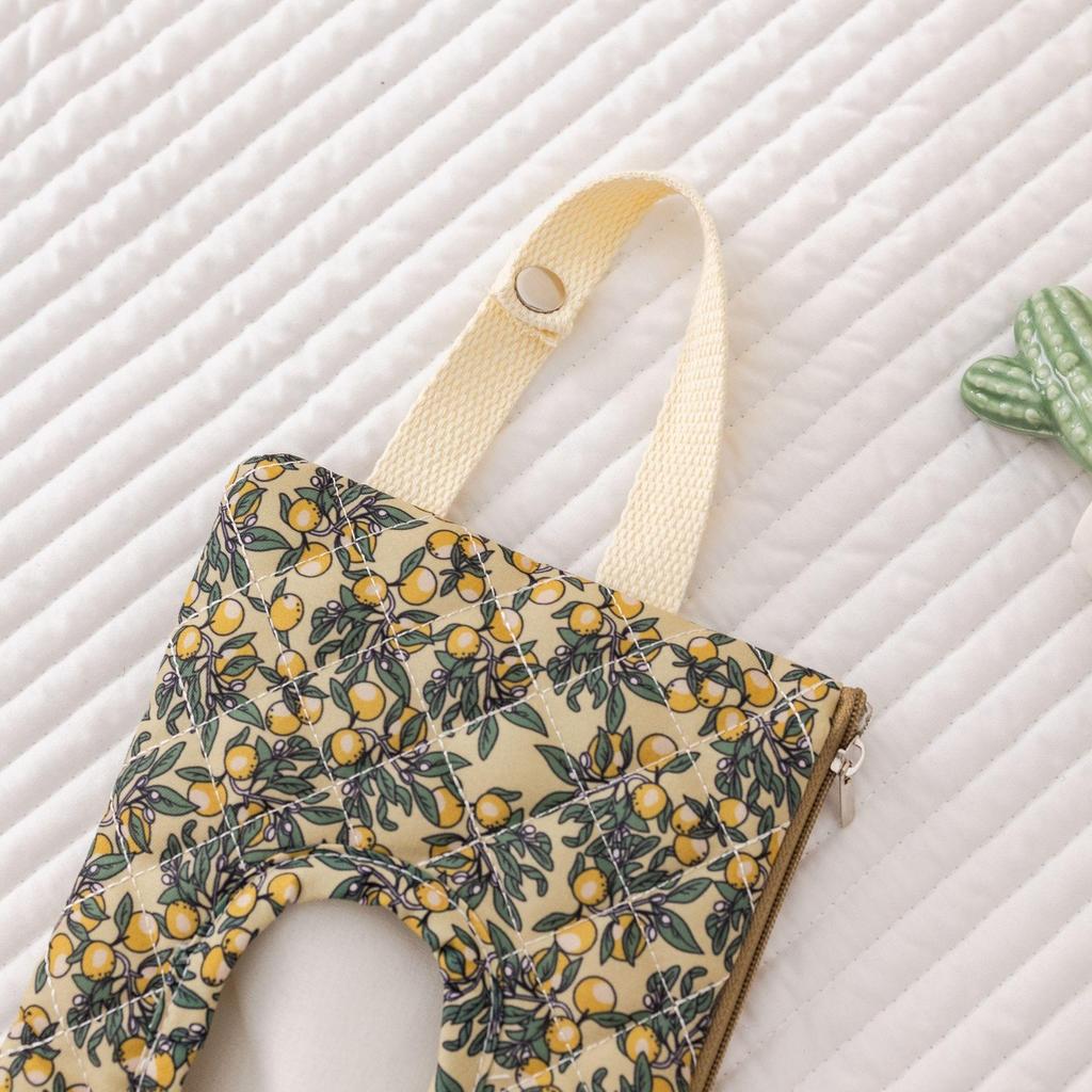 Korea 2026 Baby & Mom Travel Wet Wipe Hanging Bag with Printed Tissue Box Storage