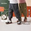 Dudu Home Winter Fleece-Lined Baby & Kids' Pants: Thick, Warm, Unisex Sports Pants for Boys and Girls