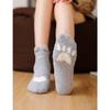 Winter half-length velour mid-calf women's socks coral velour socks casual colour-blocked thickened warm floor socks adult terry socks