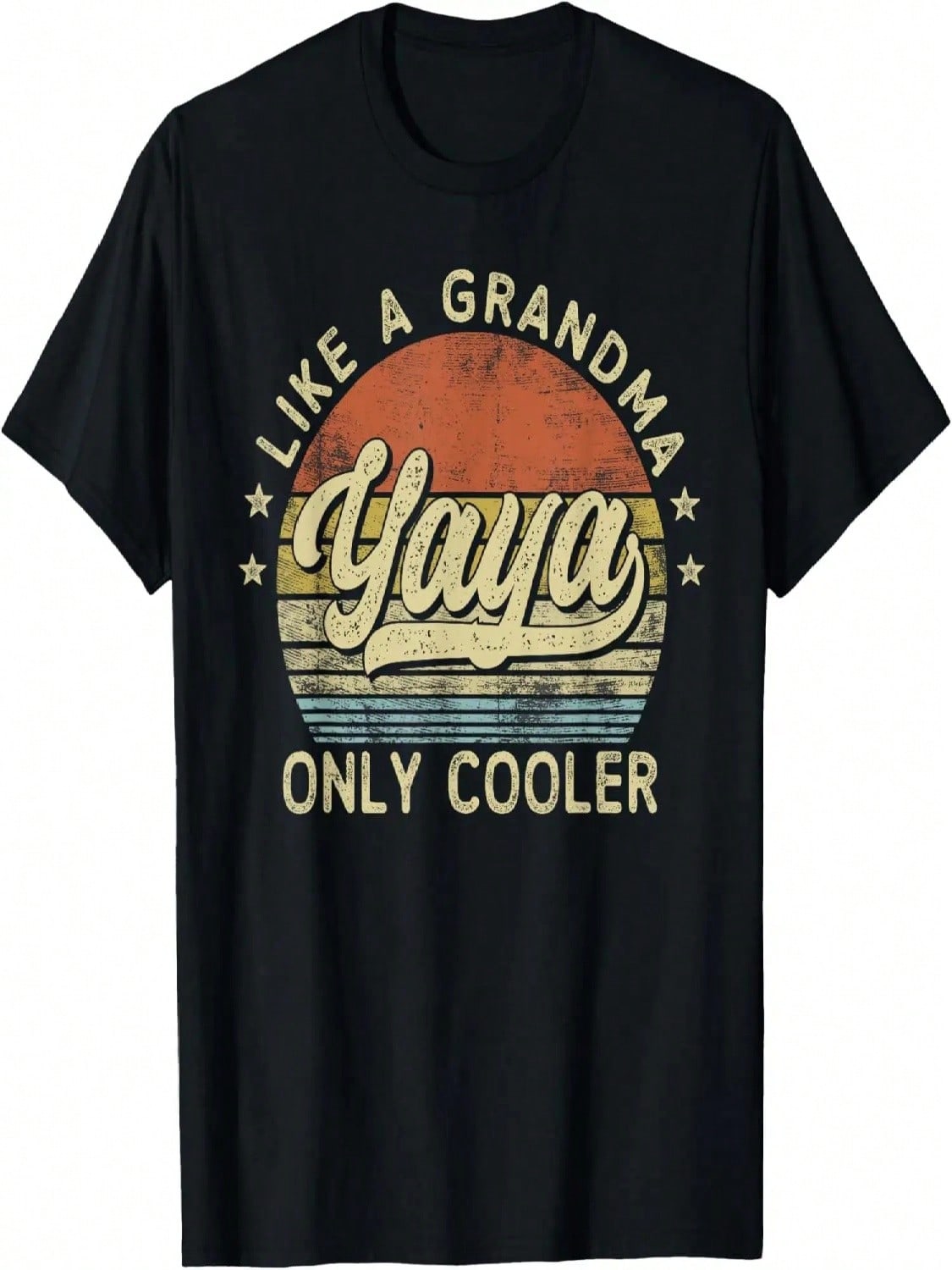 Yaya Like A Grandma Only Cooler Mother s Day Yaya T-Shirt S разноцветный